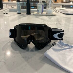 OAKLEY O-FRAME MX SAND GOGGLES JET BLACK FRAME W/ DARK GREY LENS NWT